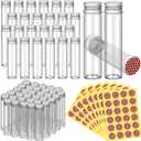 Zhehao 48 Pcs Empty Matches Jars with Strike Stickers Blank Match Boxes for Guests Wedding Bridal Shower Baby Shower Graduation Party Favor, 0.87 x 3.15 Inch