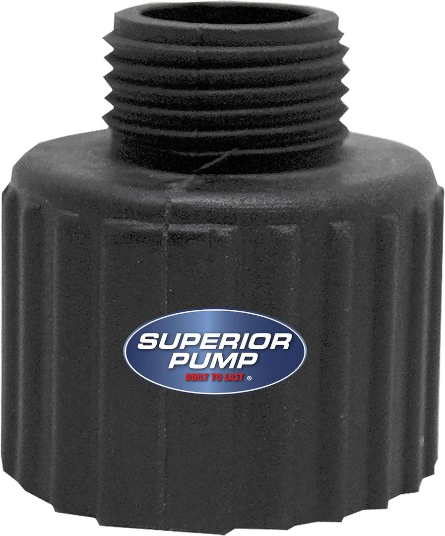 Superior Pump 99006 1-1/4" FIP to 3/4" MIP Garden Hose Adapter