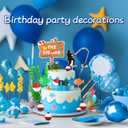 3 x Simplepolymer 36PCS Fishing Cake Topper Decorations Set Fisherman Themed Decoration Gone Fishing Cake Topper with Sea Bass for Fishermen Fish Themed Party Supplies