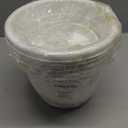 5 Packs 10 inch Plant Pots + Saucer, Planters for Indoor & Outdoor Plants with Drainage Holes | Plastic Flower Pots, Large Planter (Beige, 10 inch)