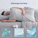 Breescape Cooling Pillow Cases Standard/Queen Size - BlendTek Dry & Cool Technology for Hot Sleepers and Night Sweats, Soft & Smooth Pillowcases for Hair & Skin Care, Set of 2, 20" x 30", Misty Gray