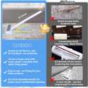 Pet Hair Remover for Furniture  23.2Inch Reusable Dog & Cat Hair Removal Brush, Washable Lint Cleaner with Long Handle, 4-in-1 Pet Hair Remover for Couch, Carpet, Clothes & Bedding