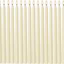 WPONSZU 16 Pack Ivory Taper Candles, 7-8 Hours Burn Time, Unscented, Smokeless and Dripless, 4/ 5 x 10 Inch Dinner Candle Set for Household, Wedding, Party and Home Décor Candlesticks