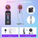Portable Photo Booth Machine for iPad 12.9in 11in 10.9in 10.2in with Software APP Control Lights/Photo/Sharing, Removable for Cloth Pouch, Silkscreen,Honeycomb Case