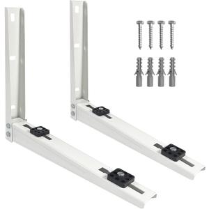Air Conditioner Support Brackets, Mini Split Wall mounting Window AC Bracket Stand for Outdoor AC Unit 7000-15000 BTU Weather Proof Shelf to Protect from Dirt and Vandalism