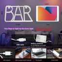 Neon Bar Signs For Home Bar, Led Party Wall Decor Usb Powered Man Cave Neon Light For Bar Cart Decor, Bistro, Club, Pub, Business, Valentine Gifts (pink), 28.5cm x 19cm x 1.5cm