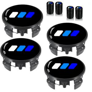 4Pcs 62mm Wheel Center Covers Tricolor Design Hubcaps Compatible Camry Avalon RAV4 C-HR Prius Corolla (Blue White) 4Pcs 62mm Wheel Center Covers Tricolor Design Hubcaps Compatible Camry Avalon RAV4 C-HR Prius Corolla (Blue White)