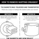 OIAHOMY Small Storage Baskets for Organizing,Closet Cube Shelf Storage, 9.89.87.1, Woven Cotton Rope Gift Baskets for Nursery,Cute Dog Toy bins, Round 3 Packs, White