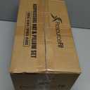 ProsourceFit Acupressure Mat and Pillow Set for Back/Neck Pain Relief and Muscle Relaxation (Large - Black/Black)