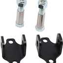 Front Shock Lower Bar Pin Eliminator Kit Compatible w/fit for 1997-2006 Wrangler TJ 84-01 Cherokee XJ 1088