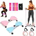 Waist Twister Machine AB Twist Board Core & Waist Trainer with 360 Twist Disc Abs Workout Balance Board & Full Body Toning Kit for Men & Women, Noiseless Ab Exercise
