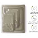 Lanest Housing Silk Satin Sheets, 6-Pieces King Size Satin Bed Sheet Set with Deep Pockets, Cooling and Soft Sheets King - Taupe