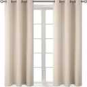 BGment Blackout Curtains - Grommet Thermal Insulated Room Darkening Bedroom and Living Room Curtains, Set of 2 Panels (38 x 54 Inch, Champagne)