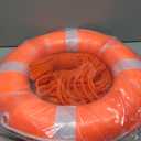 Child Pool Life Ring Buoy Life Preserver Ring with Lifesaving Rope Reflective Tape Yard Wall Decoration 10.6"/19.68"