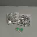 100 Sets Cover Buttons Kit with Tools - Size 45/1.1 Inch DIY Fabric Cloth Cover Buttons with Wire Backs