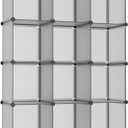 AWTATOS Cube Storage Organizer Closet Storage Cubes Shelves Bookshelf Clothes Organizer DIY Plastic 12 Cube Shelves for Home, Bedroom, Grey ULPZ022