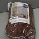 MIULEE Chocolate Brown Linen Curtains 96 Inch Long for Bedroom Living Room, Soft Thick Linen Textured Window Drapes Semi Sheer Light Filtering Back Tab Rod Pocket Burlap Look Decor, 2 Panels