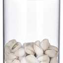 34oz Acrylic Storage Jar, Airtight Lid with Silicone Sealing Ring, Ideal Canister Container for Sugar, Tea, Spices, Herbs, Shells, Bath Salt, Christmas Decorative Apothecary Jars (Standard 1000 ml)