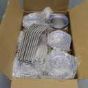 MEWAY 12 OZ/12 Pack Wine Tumbler Glasses with Lid -Double Wall Vacuum Stainless Steel Travel Tumbler Mug,Stemless Insulated Wine Cup for,Coffee,Cocktails,Gifts (White,Set of 12)