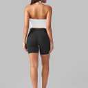 YEOREO Women's Halter Crop Top V Neck Workout Going Out Tank Top Hazel Padded Sleeveless Backless Trendy Summer Camisole (White, S)