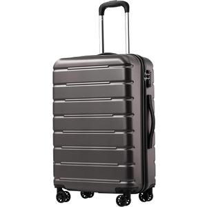 Coolife Luggage Suitcase Carry-on Spinner TSA Lock USB Port Expandable (only 28’’) Lightweight Hardside Luggage (Teal Blue, S(20in_carry on))