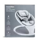 Munchkin Electric Baby Swing, Portable and Lightweight, Bluetooth Enabled Infant Rocker with Natural Sway in 5 Ranges of Motion, Newborn Nursery Essentials, White/Grey