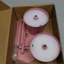 Cordless Table Lamps Rechargeable, 3 Adjustable Height, 5000mAh Battery Operated, 3 Colors Smooth Dimming, Portable LED Waterproof Table Lamp for Dining, Bedroom, Outdoor (2 Pack-Girly Pink)