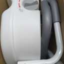 5" Toilet Seat Riser Supports 300lbs Raised Toilet Seat with Removable Padded Arms for Seniors, Pregnant, Handicap(N1FYT14-AZ)