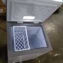 Midea MERC04C4BAWW Chest Freezer, 3.5 Cubic Feet Freezer With Removable Basket, Interior LED Light, Adjustable Temperature, For Kitchen Apartment Office, White