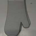 KITCHENAID Ribbed Soft Silicone Oven Mitt 2-Pack Set, 7.5"x13", Grey