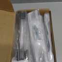 Rergy 10 Pack Brushed Satin Nickel Cabinet Handles, 5 Inch Hole Center Pulls, Kitchen Drawer Pulls and Knobs, Square Hardware for Bathroom Dresser