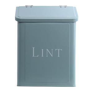 MOUNT DELECTABLE Magnetic Lint Bin for Laundry Room, 2.5L Capacity, Laundry Trash Can, Meadow Blue, Wall Mounted, Satisfaction Guarantee