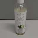 12oz Organic Aloe Vera Gel for Face, Skin, Hair & Sunburn Relief - From 100 Percent Pure Aloe Vera - Cold Pressed, Vegan, Unscented - Made in USA.