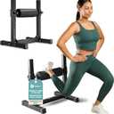 Lifepro Bulgarian Split Squat Stand Max - Durable and Stable Single Leg Squat Stand with 7 Adjustable Roller Heights and Comfortable Padding for Extended Training Comfort