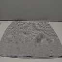 MakeMeChic Women's Plaid Mini Skirt High Waist Pencil Bodycon Short Fall Skirts (X-Large, Black and White)