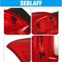 1 Pair Tail Light Assembly w/Blub Replacement for Trax 2013-2016 and Trax L-S 2017-2019 Left and Right Side Tail Lamp