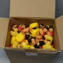 Deekin 100 Pack Thanksgiving Rubber Ducks 2.17 Inches Fall Rubber Ducks Bulk Bathtub Bathing Toy for Thanksgiving Party Favors