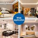 Muzata 8Pack White Corner Connector Kit for LED Channel L Shape 90 Degree Connectors fit Muzata V1SW V Shape Strip Light Aluminum Channel LC08