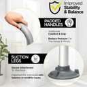 Adjustable Toilet Safety Handle Fully Adjustable Height & Width Rail for Toilets Strong Support Up to 300lb Easy ToolFree Installation Ideal for Seniors, Pregnant & MobilityChallenged