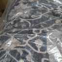 Washable 4x12 Hallway Runner Rug: Vintage Soft Carpet for Living Room Bedroom Stain Resistant Area Rug with Non-Slip Backing for Entryway Kitchen Thin Floor Mat for Bathroom Dining Room(Black,4x12)