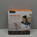 Graphene-Infused 1Min Fast Heating Pad, Deeper Pain Relief Weighted Heating Pads for Neck and Shoulders and Back, Heated Wrap with 6 Heat Options 4 Auto Timer, Gifts for Men Women Mom Christmas (Gray)