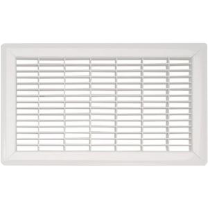 Imperial RG1108 Heavy Gauge Floor Return Air Grille, 6 x 10-Inch, White, 1-Pack