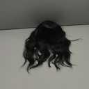 PANEWAY Wavy Curly Natural Black Clip In Hair Topper - 16Inch Add Hair Volume Synthetic Wiglets