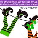 2 x 2pcs Witch Boot Theme Banners Halloween Party Decorations Witchs Feet Theme Banners Garlands for Halloween Witch Leg Themed Birthday Party Hanging Decoraitons