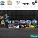YITAHOME 100 Gallon Outdoor Storage Box, Large Water Resistant Resin Deck Box, Indoor Outdoor Lockable Storage Container for Patio, Garden, Cushions, Tools, Equipment (Black)