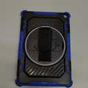 for Fire HD 10 & HD 10 Plus Tablet Case 13th Generation with 360 Rotating Kickstand Hand Strap, Kids Friendly (Blue-Black)