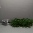 4FT Pre-Lit Artificial Norfolk Pine Christmas Tree  Realistic Potted Tree with 100 LED Lights & 8-Function Battery Box, Pre-Assembled Faux Holiday Dcor for Indoor Use