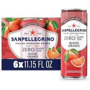 Sanpellegrino Italian Sparkling Drink, Blood Orange, 6 Cans, 11.15 Fl Oz Can BB 02.2027
