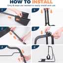 Neck Stretcher Hammock with Stand for Neck Decompression, Cervical Traction Device Stand Steel Heavy Duty, Neck Decompressor Neck Stretching Strap with Stand or Frame for Neck Tension Relief