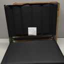 SPORT BEATS Stadium Seats with Back Support Bleacher Chairs with Back and Cushion Thick Padded Bleacher Seats Includes Shoulder Strap Black 1pc Regular - 17" W x 12" D x 16.5" H